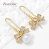 18K Gold Plated Brass Butterfly Charms with Pearl Mounting Accessories,Necklace Pendants Connectors,DIY Earrings Making Findings