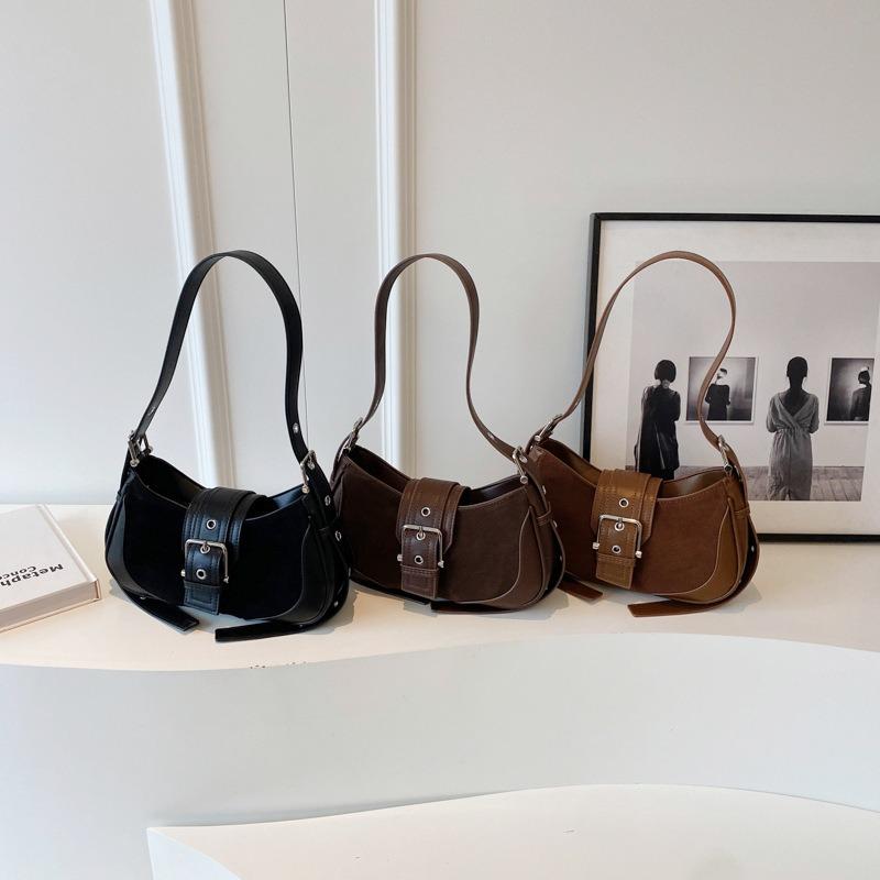 Today's Popular Niche Design Texture Bags, Autumn and Winter New Products, Retro Maillard Style Underarm Shoulder Crossbody Women's Bags