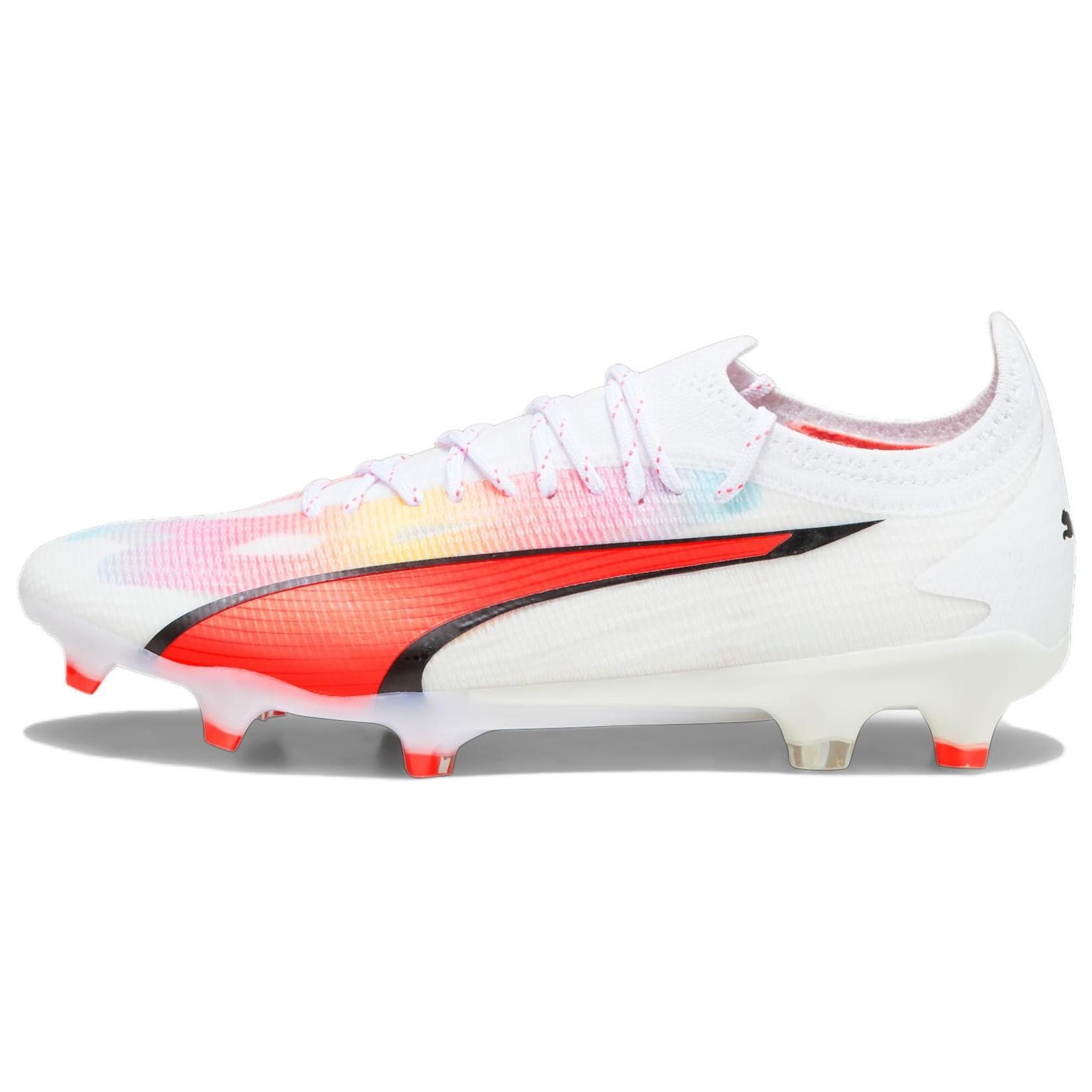 (WMNS) PUMA Ultra Ultimate FG/AG  White Orange  Women s 107507-01 EU 37