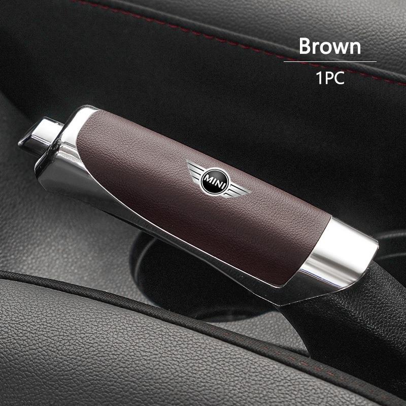 High-end ABS 12.5x3.3cm Car Handbrake Grip Protector Anti-Slip Cover For BMW Mini Cooper R50 R53 R55 R56 R60 R61 F54 F55 F56 F60