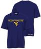 West Virginia Mountainers Slim Fit Faded Logo Synthetic Active Dry Shirt by E5