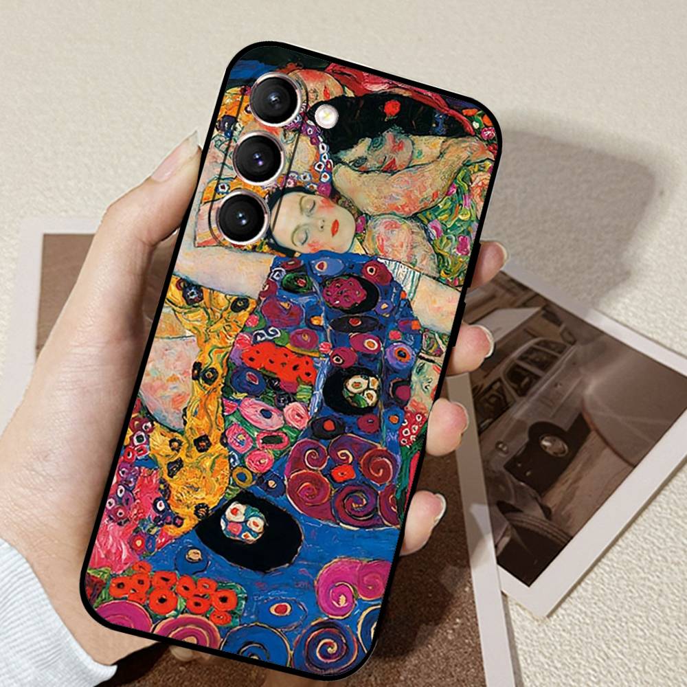 The Kiss Gustav Klimt Phone Case For Samsung Galaxy S21 S22 S23 S24ULTRA S25ULTRA FE Ultra Plus5G A52S S26 Soft Cover