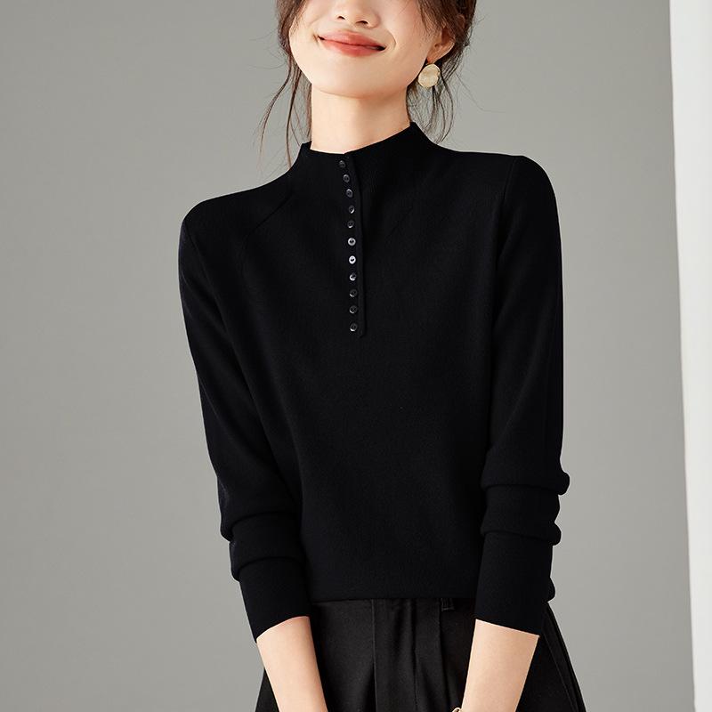 Women's Premium Winter High-Neck Sweater Top - Versatile Short Base Layer (2025)