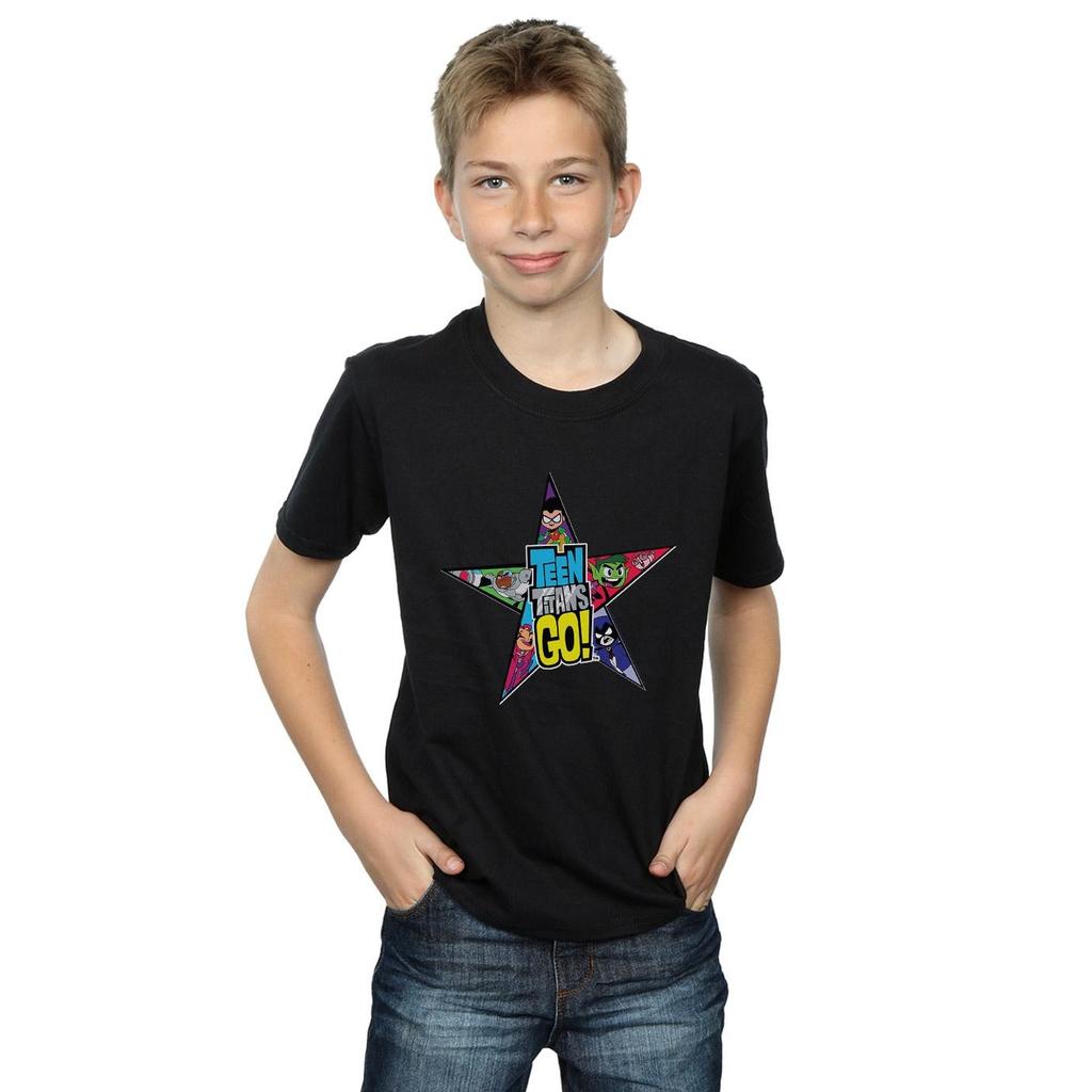 DC Comics Teen Titans Go Star Logo-T-Shirt für Jungen