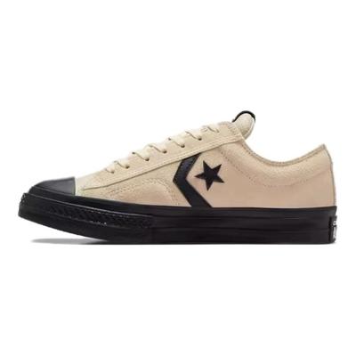Scarpe da Skate Unisex Star Player 76 Retro Casual Antiscivolo Leggere con Tomaia Bassa Sneaker Beige Nera A11606C