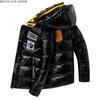 Winter Men's Jacket Casual Warm Thick Coat Fashionable Hooded Parkas Men's Clothing Loose Windproof Shiny Jacket 4XL