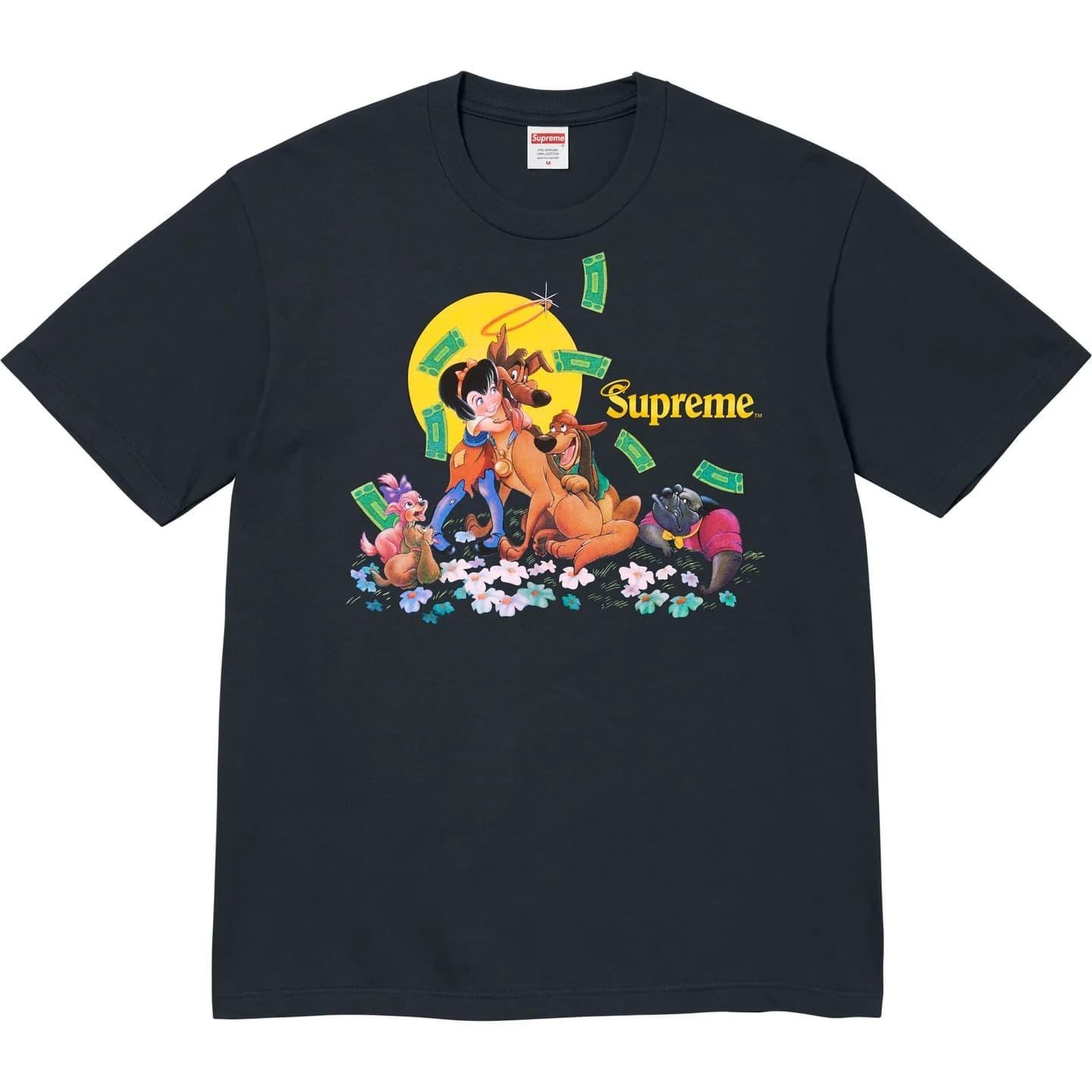 Supreme All Dogs Go To Heaven Tee Navy M