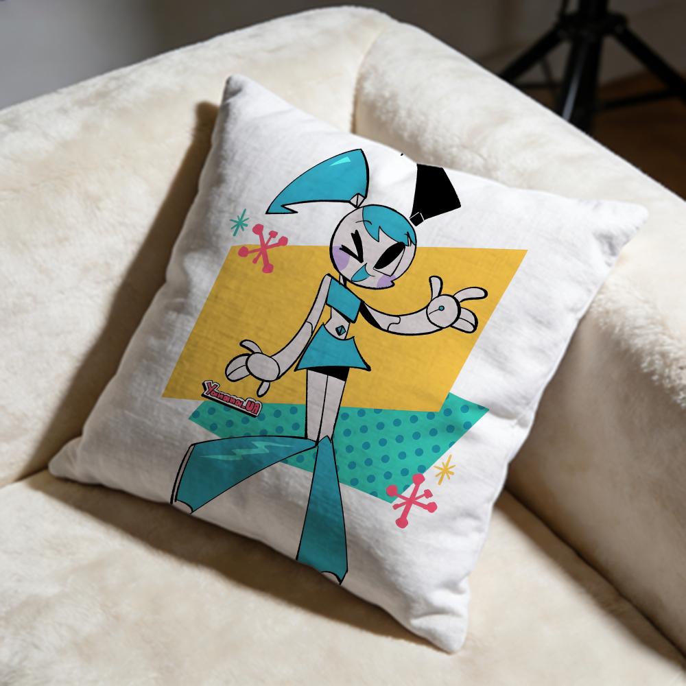 Stylish MMy Life as a Teenage Robotful Cushion Cover Soft Decorative Pillow Case Suitable for Bedroom Sofa Car Travel Use