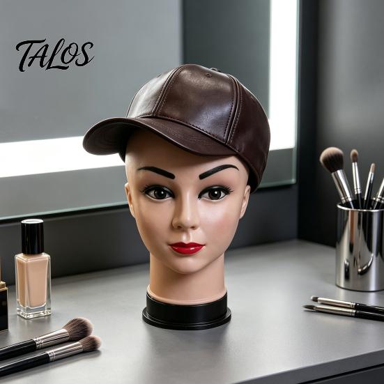Head Model for Wig Making Realistic Female Mannequin Wigs & Hats Display, Lightweight PE Styling Hair Makeup Training And Glasses Holder Cosmetology