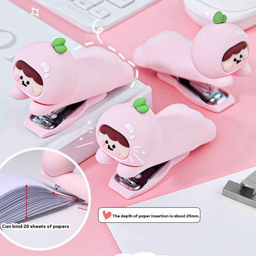 Use 10# Staples Stapler Panda/Astronaut/Dinosaur Stapling Machine  Bookbinding Supplies