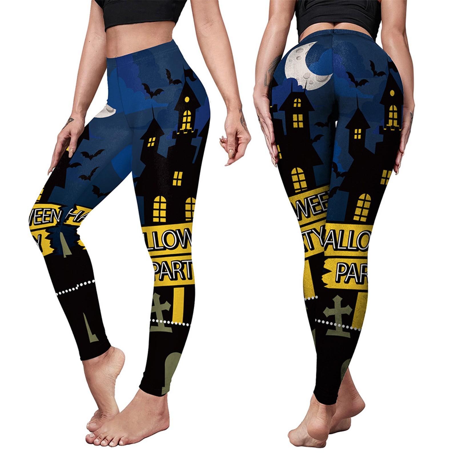 

Женские брюки для йоги с высокой талией и принтом, плотно облегающие бедра, поднимающие бедра