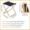Outdoor Camping Stuhl Goldene Aluminium Legierung Klappstuhl Mit Tasche Hocker Sitz Angeln Camping