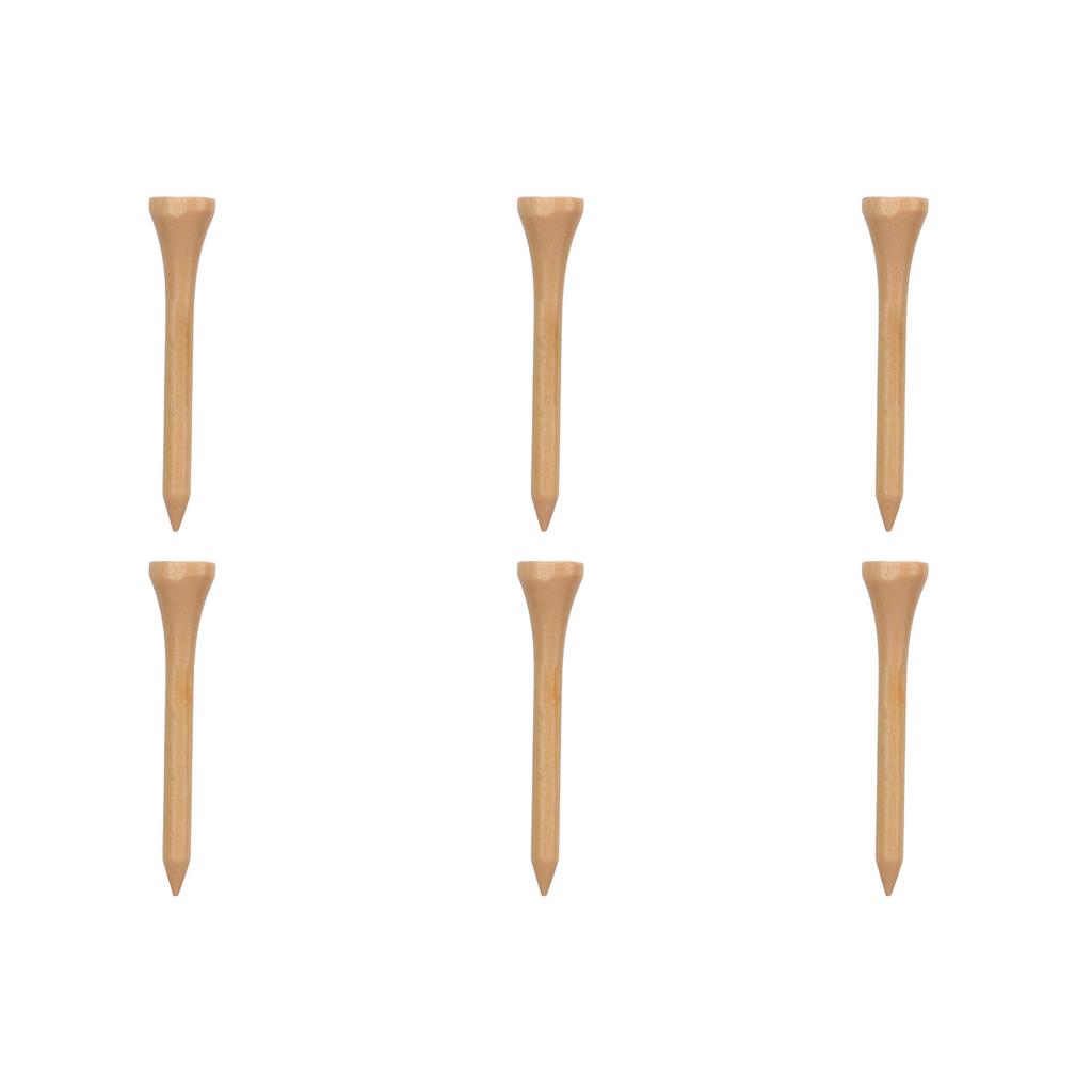 50pcs Golf Tees Professional Strong Replacement Wooden Golfing Tees for Golf Accessories