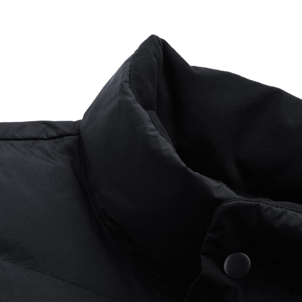 Li-Ning Badfive Water-Resistant Comfortable Casual Cold-Resistant Stand Collar Zipper Short Winter Down Jacket Men Jackets Black AYMU349-1