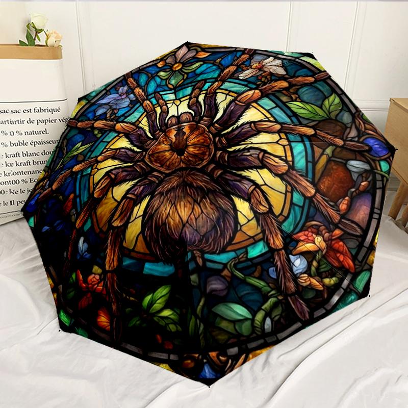 Fantasy Spider Artwork 8-Frame for Travel, camping, Casual Lightweight Portable Umbrella, Essential for every family Holidays Birthday Gift