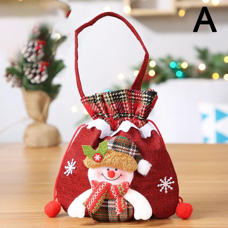xmas drawstring gift bolsas