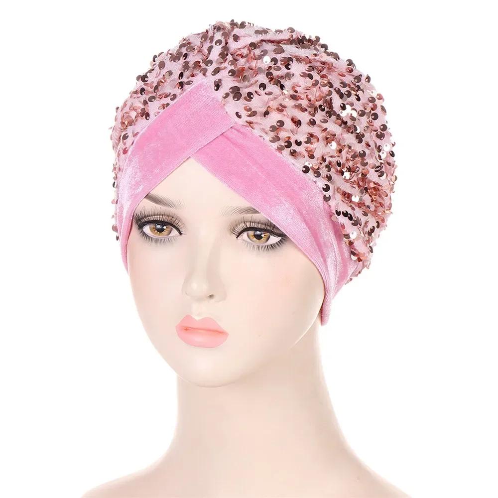 Bowknot Turban Indian Women Muslim Hijab Stretch Chemo Cap Cancer Hat Hair Loss Cover Head Scarf Wrap Beanies Bonnet Headwear