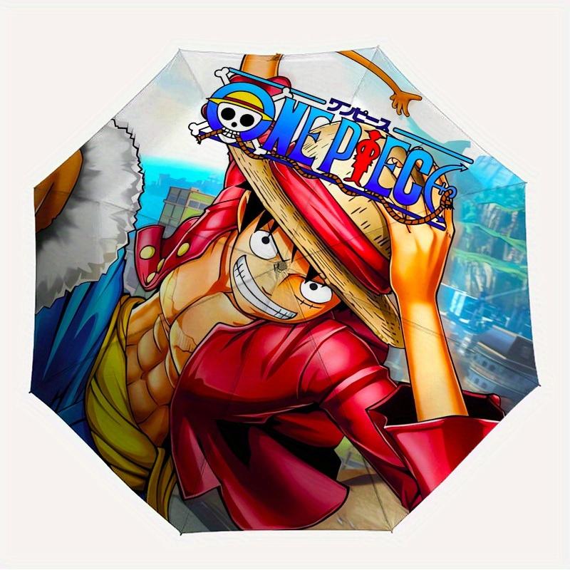 

1pc One Piece Straw Hat Themed High-quality Umbrella,Automatic Opening and Closing Umbrella,Multi-functional Umbrella G0811126