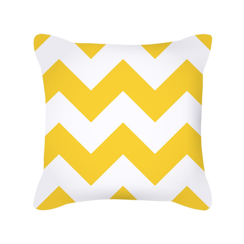 Modern Simple Geometric Pillow Nordic Style Peach Skin Bedside Cushion Cover Waist Pillow Cover New Home