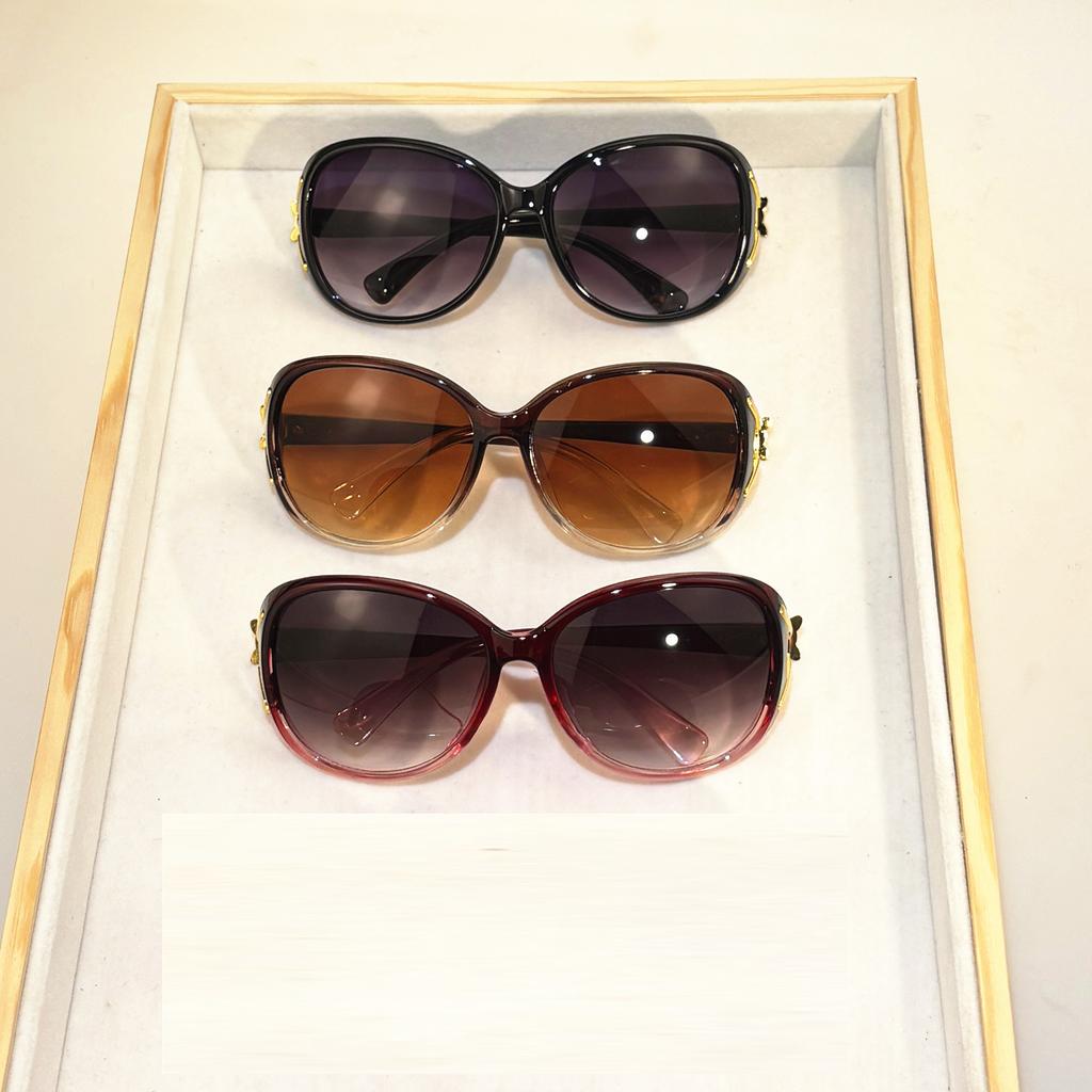 3PCS Fashion Oversized Sunglasses Women Plastic Female Big Frame Gradient Sun Glasses UV400  mujer