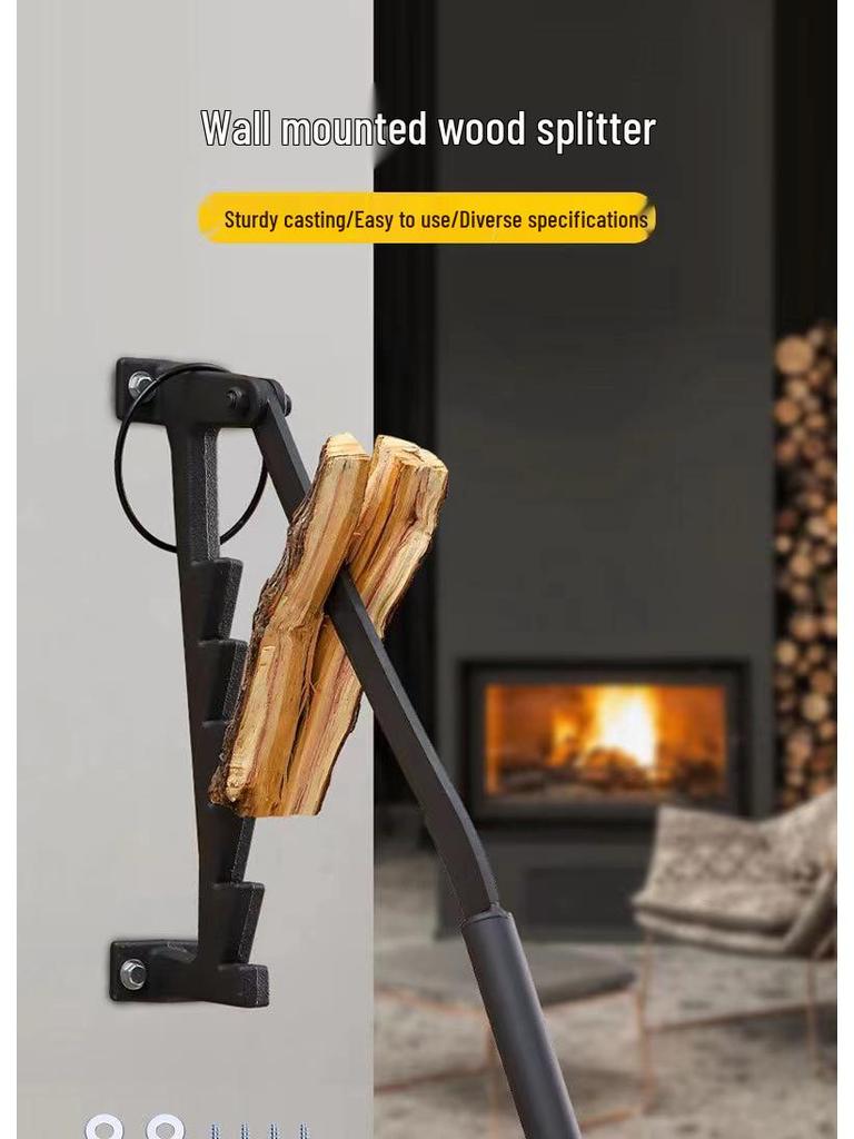 Portable Firewood Splitter: Efficient Manual Wood Separator for Outdoor and Household Use