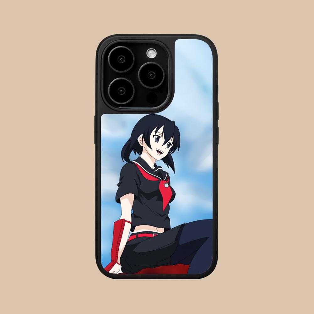 Akame Kurome Matte Surface Mobile Phone Case for iPhone 17 16 15 14 13 12 11 Air Pro Max Plus Colorful Cover