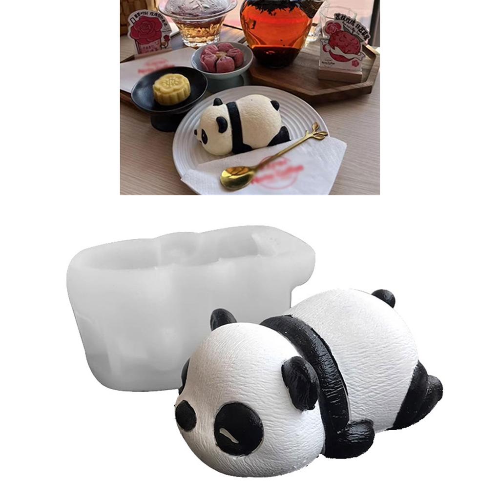 Všestranné pečicí formy Silikonová forma na čokoládu Tvar spící pandy Kuchyňské náčiní Pečicí doplňky pro zdobení dortů