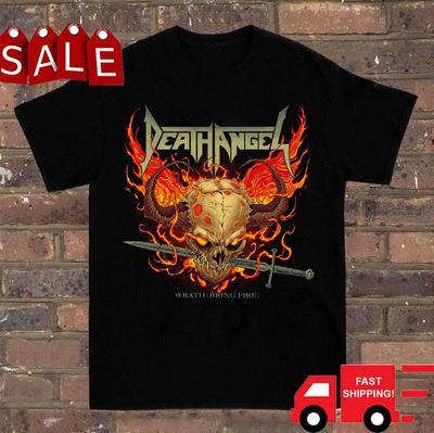 T-shirt de tournée Death Angel Été Européen 2025 Noir Unisexe S-5XL 1P0790 T-shirt Unisexe