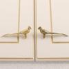 Retro Longtail Bird Brass Handle Vintage Furniture Hardware Cabinet Door Knobs Push-pull Gold Wardrobe Drawer Pulls Furniture