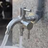 Antiseptic Double-outlet Garden Faucet Stainless Steel Garden Water Tap  Irrigation