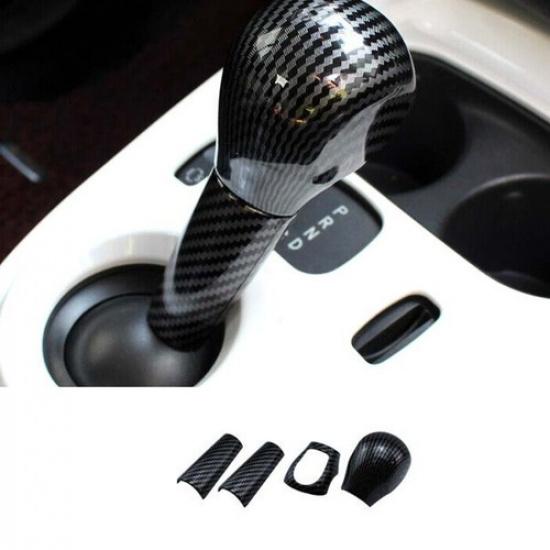 Carbon Fiber ABS Central Console Gear Shift Knob For Benz Smart Fortwo 15-