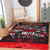 Manchester Personalized Text Carpet Design for Bedrooms Outdoor Game Room Kitchen Antislip Carpet Decorate Offices Best for Christmas