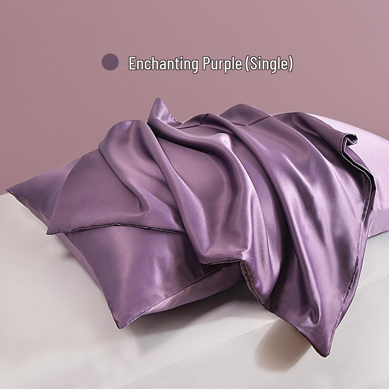 Summer Ice Silk Pillowcase Set – Free Shipping, Includes Men's 48cmx74cm Pillow Core and Three-Piece Set