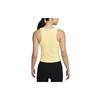 Nike Zenvy Air Series Solid Quick-Dry Sleeveless Ribbed Sports Tank Top Women Tops Soft-Yellow FN3537-722