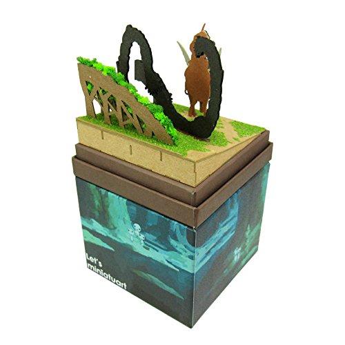 Sankei Studio Ghibli Mini Paper Craft: Ashitaka & Tatarigami Princess Mononoke Non-Scale, MP07-41