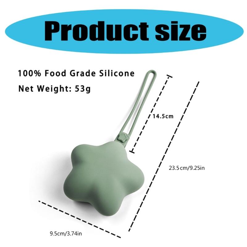 Silicone Baby Pacifier Storage Box with Hanging Rope Easy Carry for Infants Newborns Dustproof & Well Organization