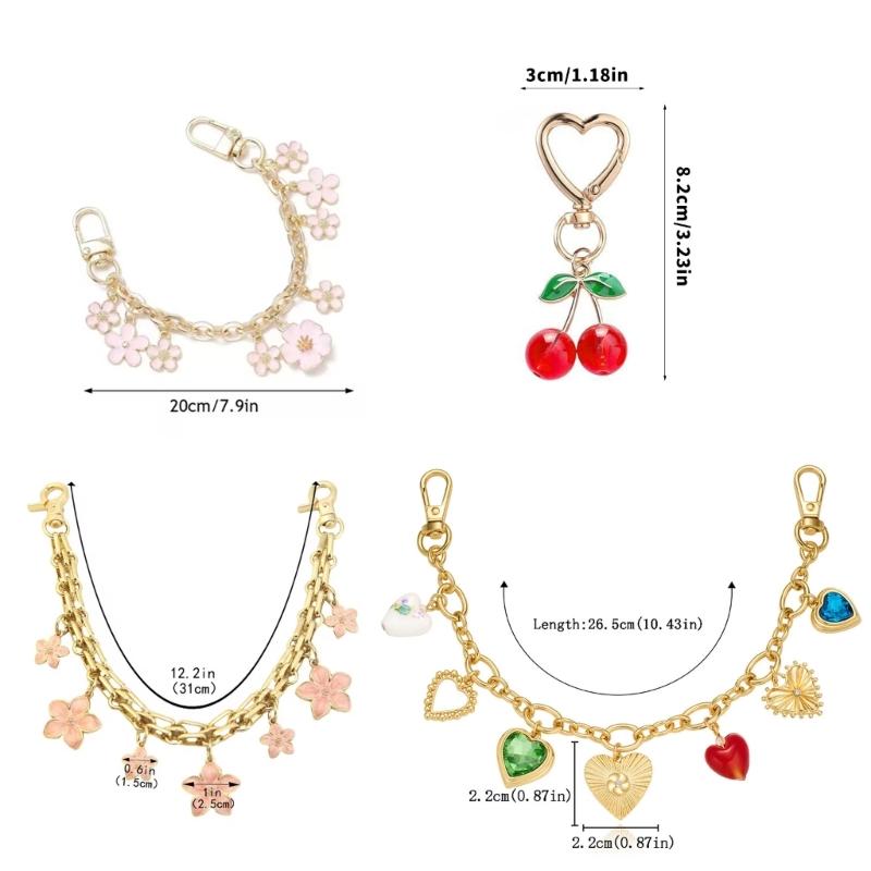 Modisches Vielseitiges Legierungs Schlüsselanhänger Taschenkette Set Mit Sicherem Verschluss Leichter Multifunktionaler Schlüsselanhänger Anhänger