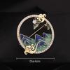 Enamel Peak Brooch Women Trend Elegant Mountain Brooch Pins Cardigan Suit Accessories Badge Party Wedding Gift