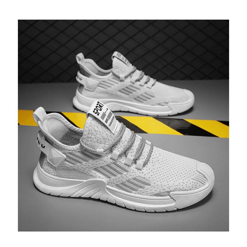 Men's Breathable Fly Woven Mesh Sports Shoes for Students, Casual Running Shoes