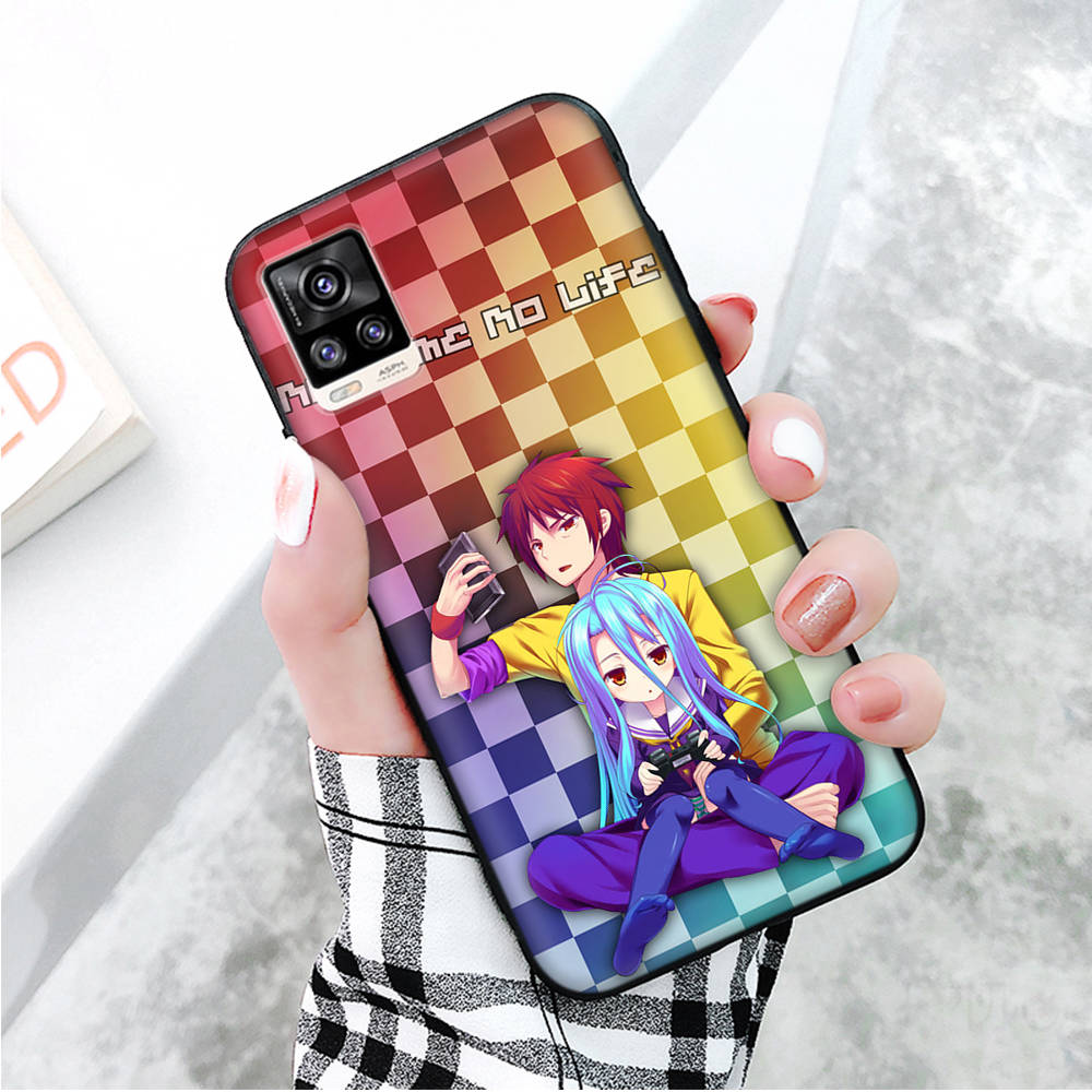 Schwarze Hülle für Xiaomi Redmi 13C Note 9 iPhone XR 7 8 14 15 11 12 13 X XS Pro Max Samsung A25 S23 S24 FE Ultra Plus No Game No Life