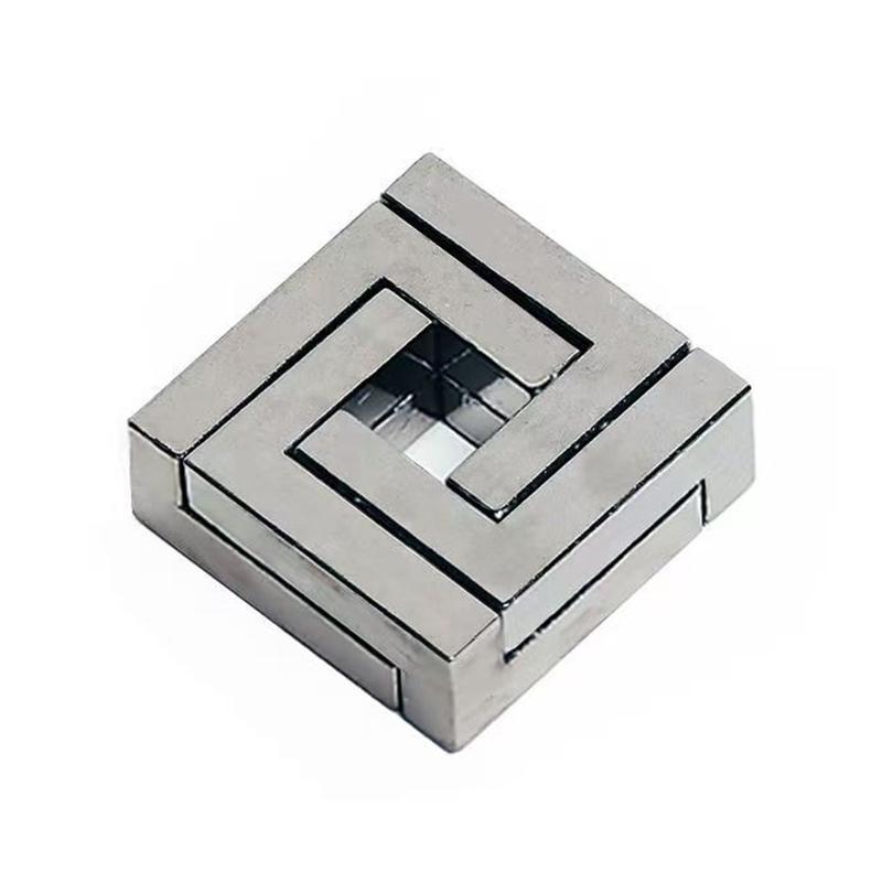 Difficult Disentanglement Brain Teaser Metal Puzzles For Adults and Kids Smart Logic IQ Test Mind Challenge Educational Toys