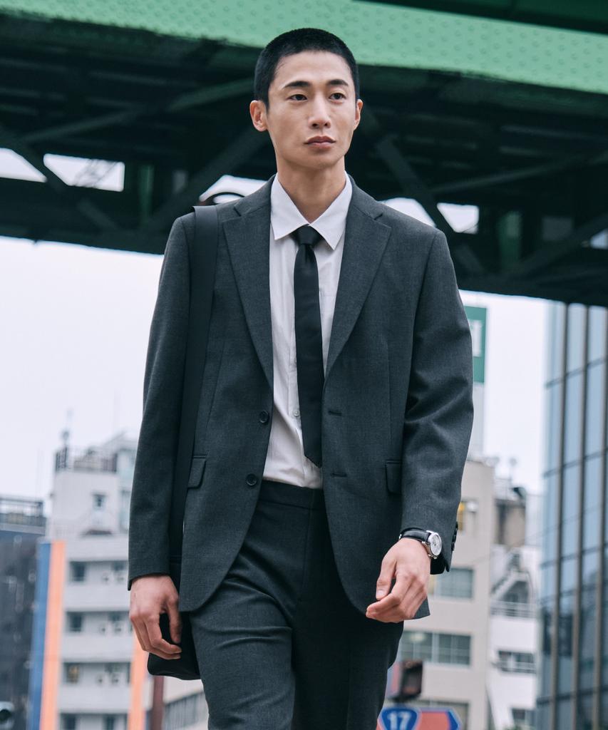 Stco [Four Seasons] Four-Way Stretch Essential Setup Set_Gray (Relaxed Fit)_Sejwz72Set