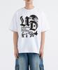 UNDEROFF [2Pack] Oversized Crewneck California + Astro Short Sleeve T-Shirt