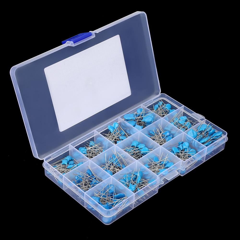 300pcs 15 Values High Voltage 0.1nF~22nF Ceramic Capacitor Assorted Kit