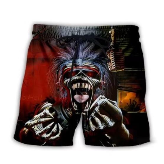 Retro Vintage Skull Skeleton Ghost Horror Gothic Boxing Muay Thai Kickboxing Shorts 3D Print Training Unisex Men Women Fitness Gym Sport Workout