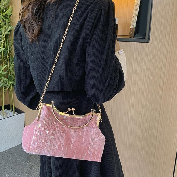 Sparkling Sequins Clutch Purses Fashion Handbag Wedding Party Shoulder Bag
