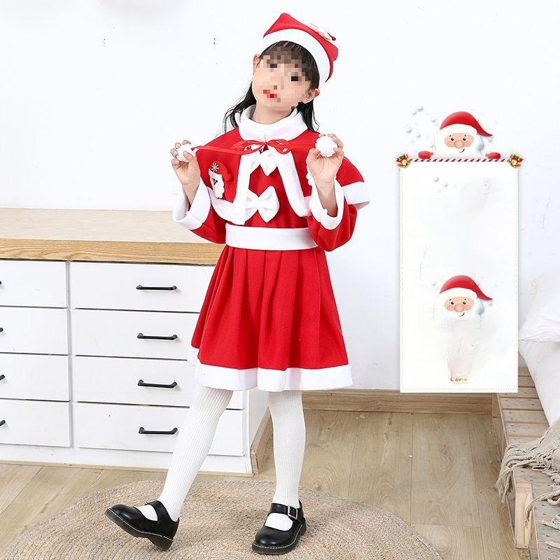 Christmas Girl Christmas Tree Costume Dress Children's Cosplay Dress Christmas Party Gift Performance Cross Dressing Ball Dress