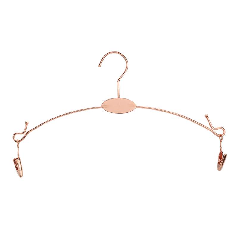 Metal Plated Inner Hanger Bra Clips Portable Bathrooms Cloth Hanger Socks Panty Racks Home Drying Clothes Hanger With Clips
