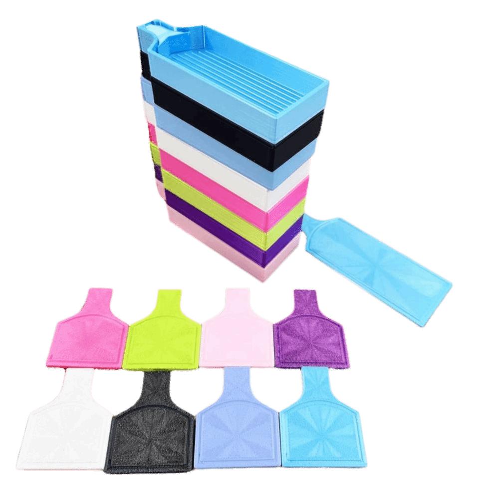 DIY Basteln 2in1 Große Diamantmalerei Schale Stickerei Große Kapazität Perlen Sortier Aufbewahrungsschale Mit Deckel Bunt