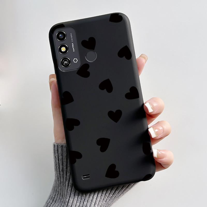 For ZTE Blade A53 Case For ZTE Blade A53 Pro Phone Back Cover Silicone Soft Black TPU Luxury Cute Love Rabbit Funny Bumper Shell